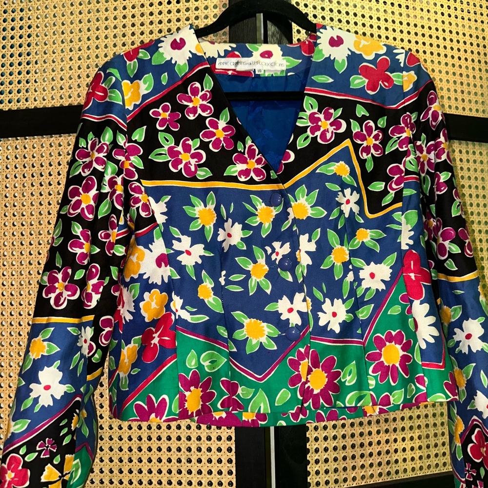 Anne Crimmins for UMI Collection Ungaro Vintage 90’s Floral Blazer